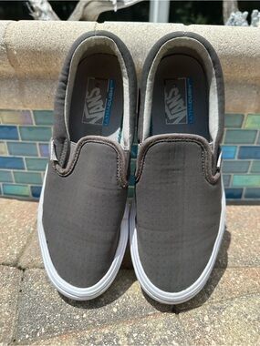 Vans Classic Slip-On Deck Shoe (Charcoal Gray)